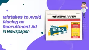 Mistakes to avoid in recruitment ad