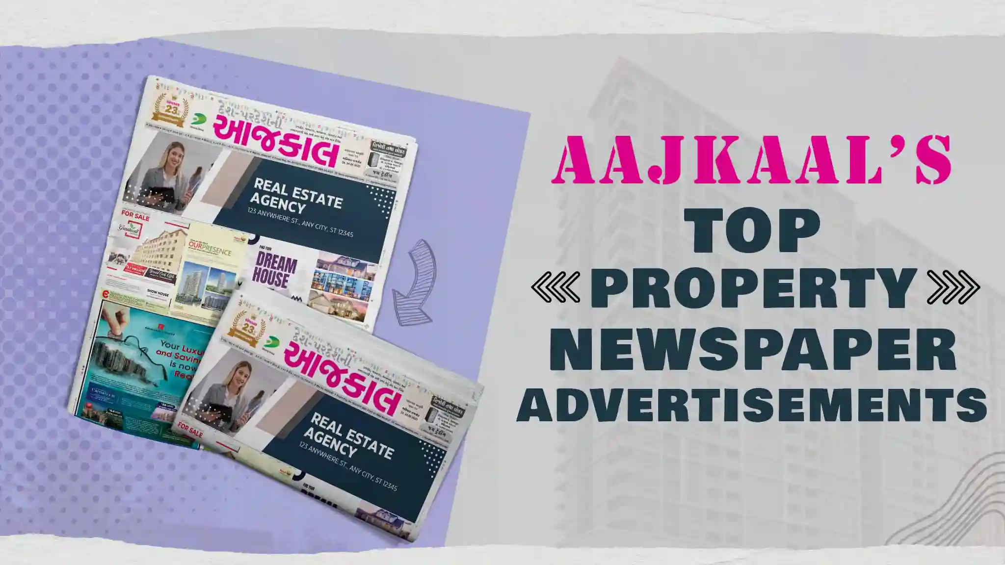 Aajkaal property newspaper ad