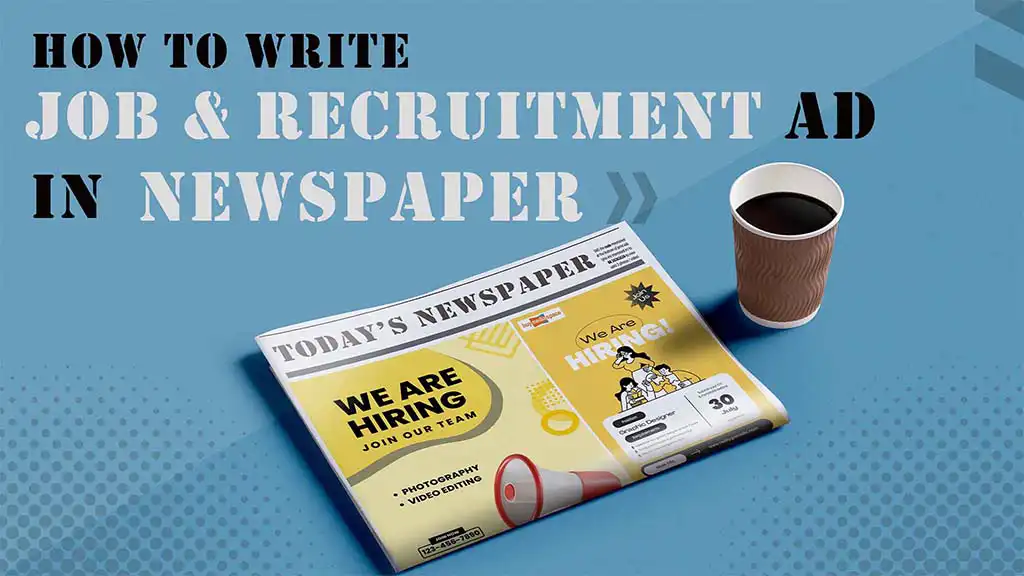job and recruitment advertisement samples, templates, examples for newspaper