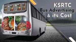 KSRTC bus advertisement and cost