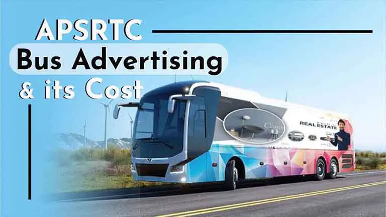 APSRTC bus advertising and cost